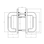 Дополнительное изображение Ручки нажимные на планке Doorlock V S38KP/F PZ72 №3