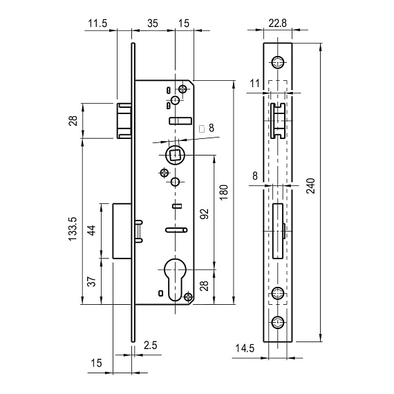 Изображение Замок Doorlock PL 301 №3