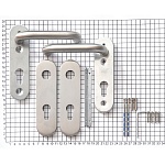 Дополнительное изображение Ручки нажимные на планке Doorlock 038KP/F PZ72  №2