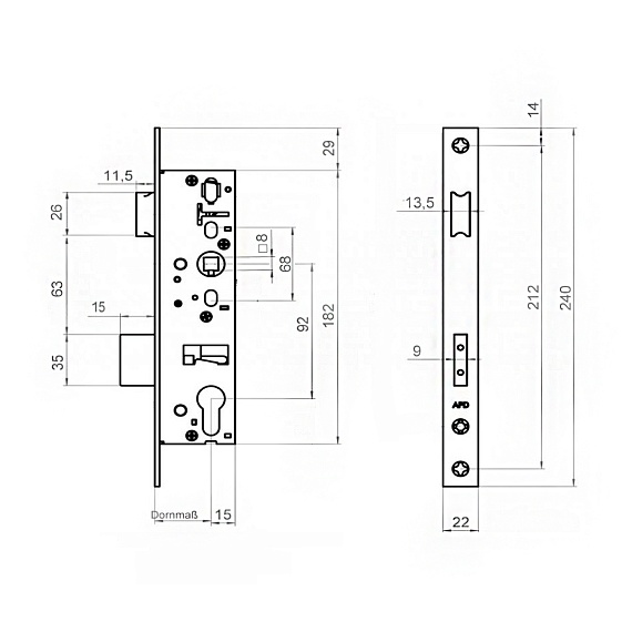 Изображение Замок Doorlock PL 201 №2